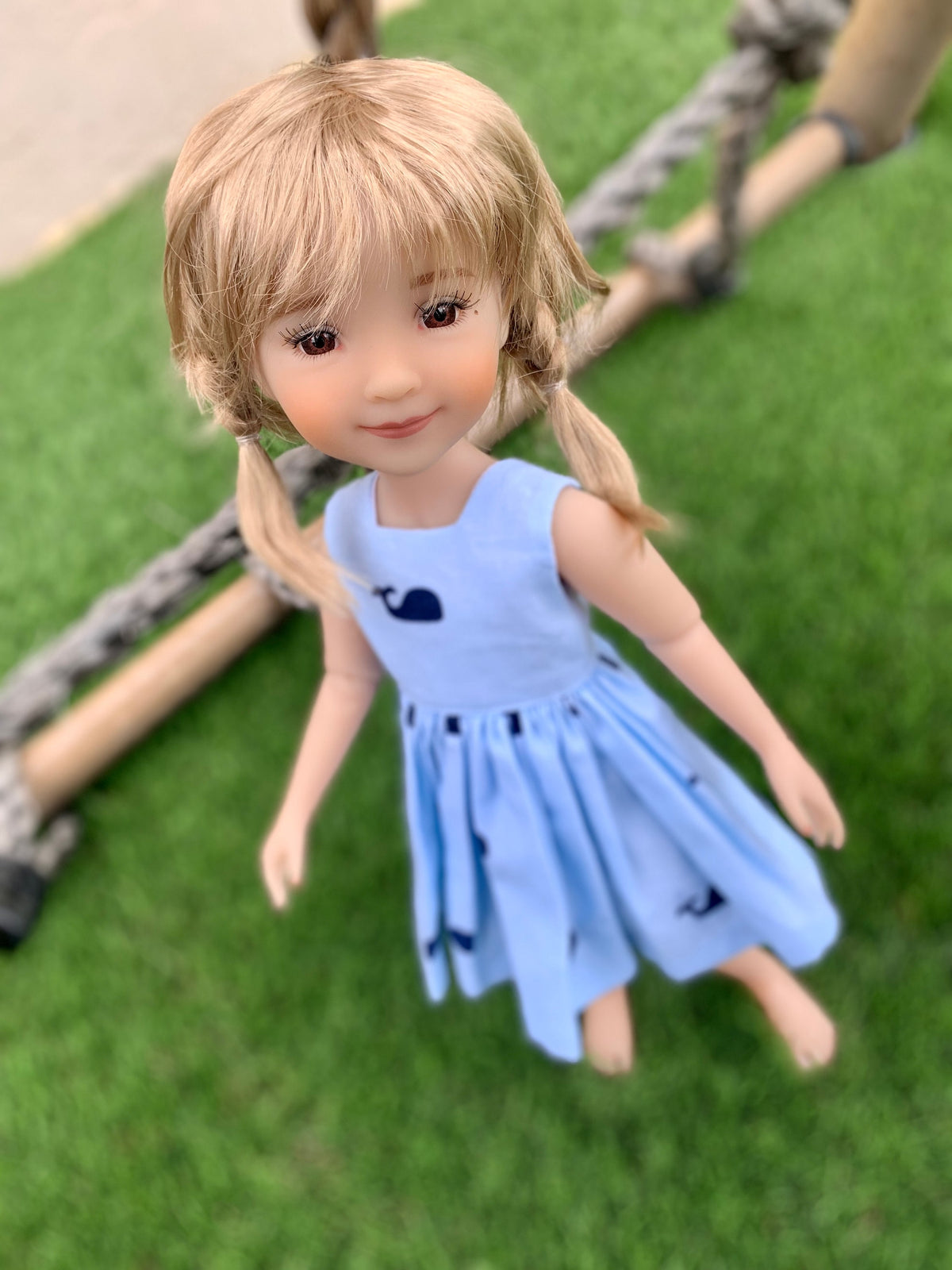 FREE SHIP Zazou Dolls exclusive Vegan Mohair Custom doll WIG fits  8-9" head size Mymeadow, Kaye Wiggs, Rrff, , bjd, " Snug Fit"
