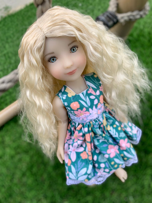 PREORDER Custom WIG for 13" Dianna Effner Little Darling head size 7-8"siblings, Ellowyne, MyMeadow, Mini Pal Maru, Liz Frost "Stretch Cap"