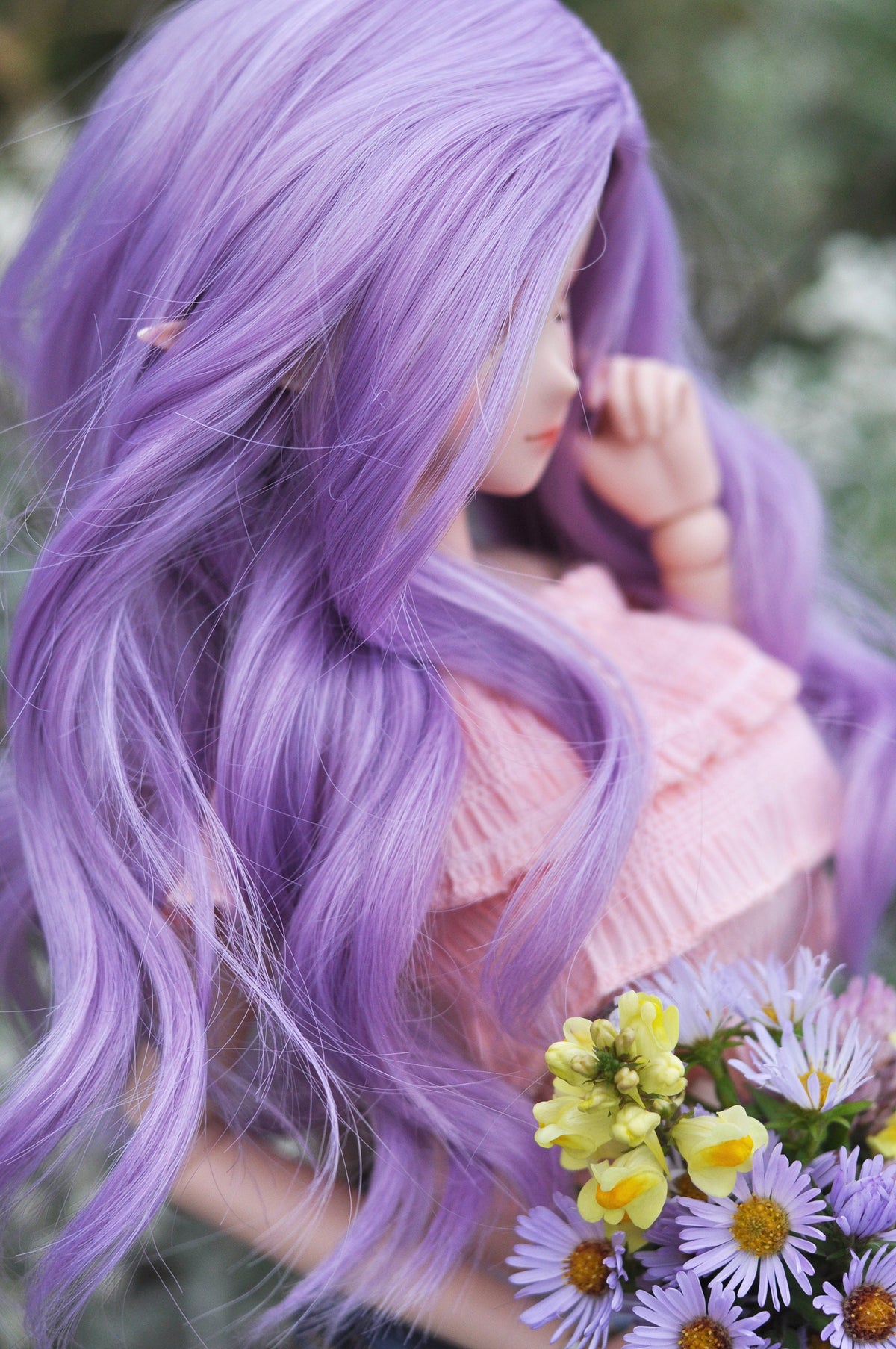 Magical Magenta wig for Smart Doll
