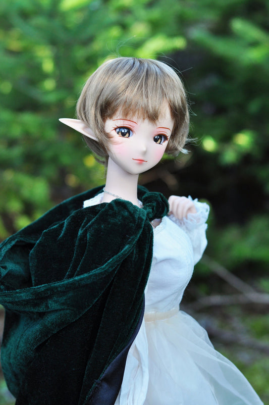 Zazou Custom doll Wig for Smart Dolls- Heat Safe - Tangle Resistant- 8" head size of Bjd, SD, Dollfie Dream dolls Vegan Mohair