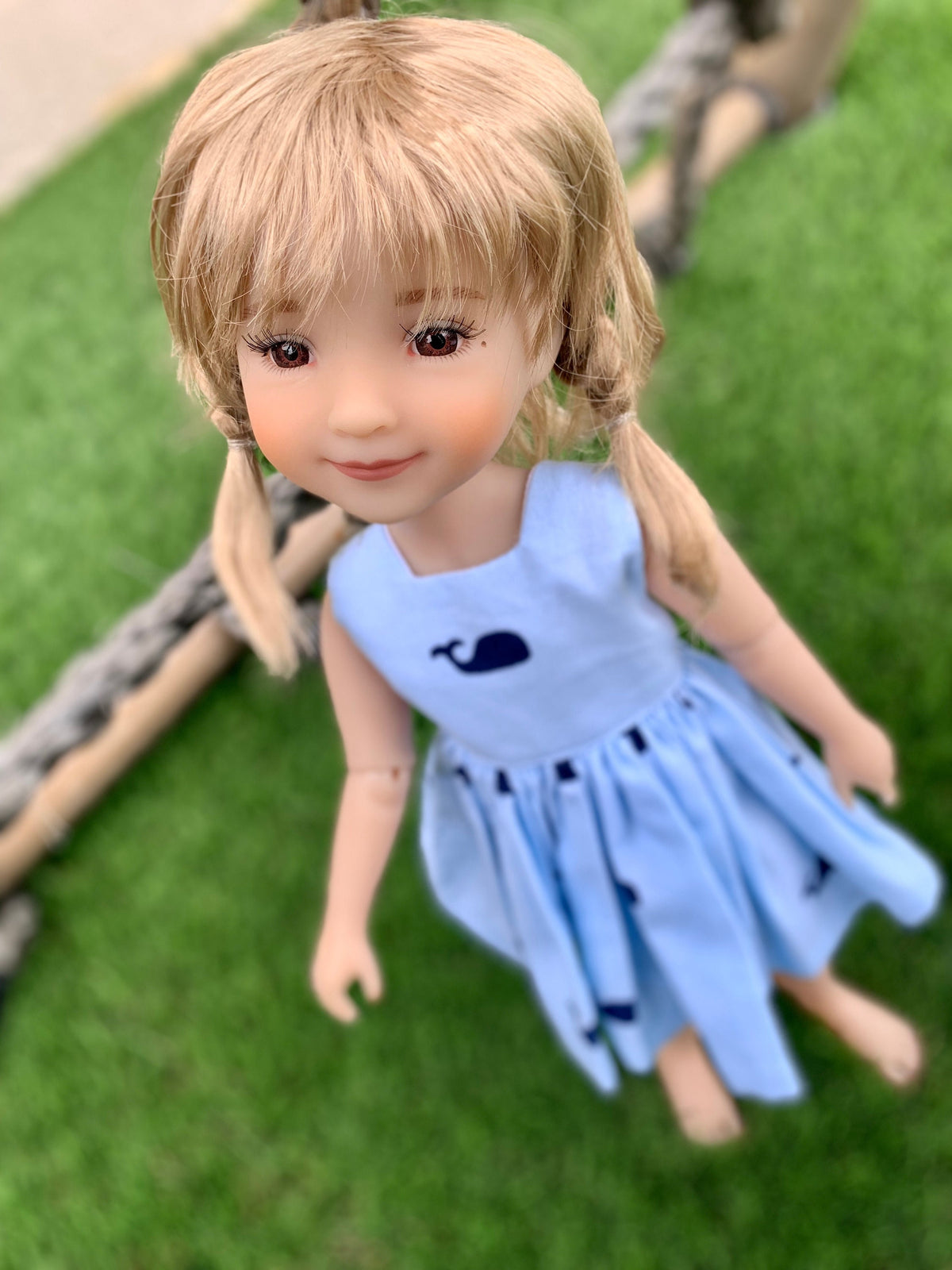 FREE SHIP Zazou Dolls exclusive Vegan Mohair Custom doll WIG fits  8-9" head size Mymeadow, Kaye Wiggs, Rrff, , bjd, " Snug Fit"