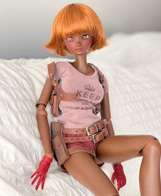 PREORDER Zazou Custom doll Wig for Smart Dolls - Tangle Resistant- 8.5" head size of Bjd, SD, Dollfie Dream dolls Vegan Mohair