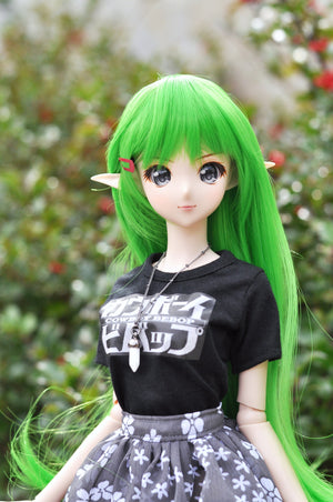 PREORDER ZaZou Luxury C.C WIG for Smart Doll, Ruby Red Fashion Friends, 18" MSD BJD Kaye Wiggs