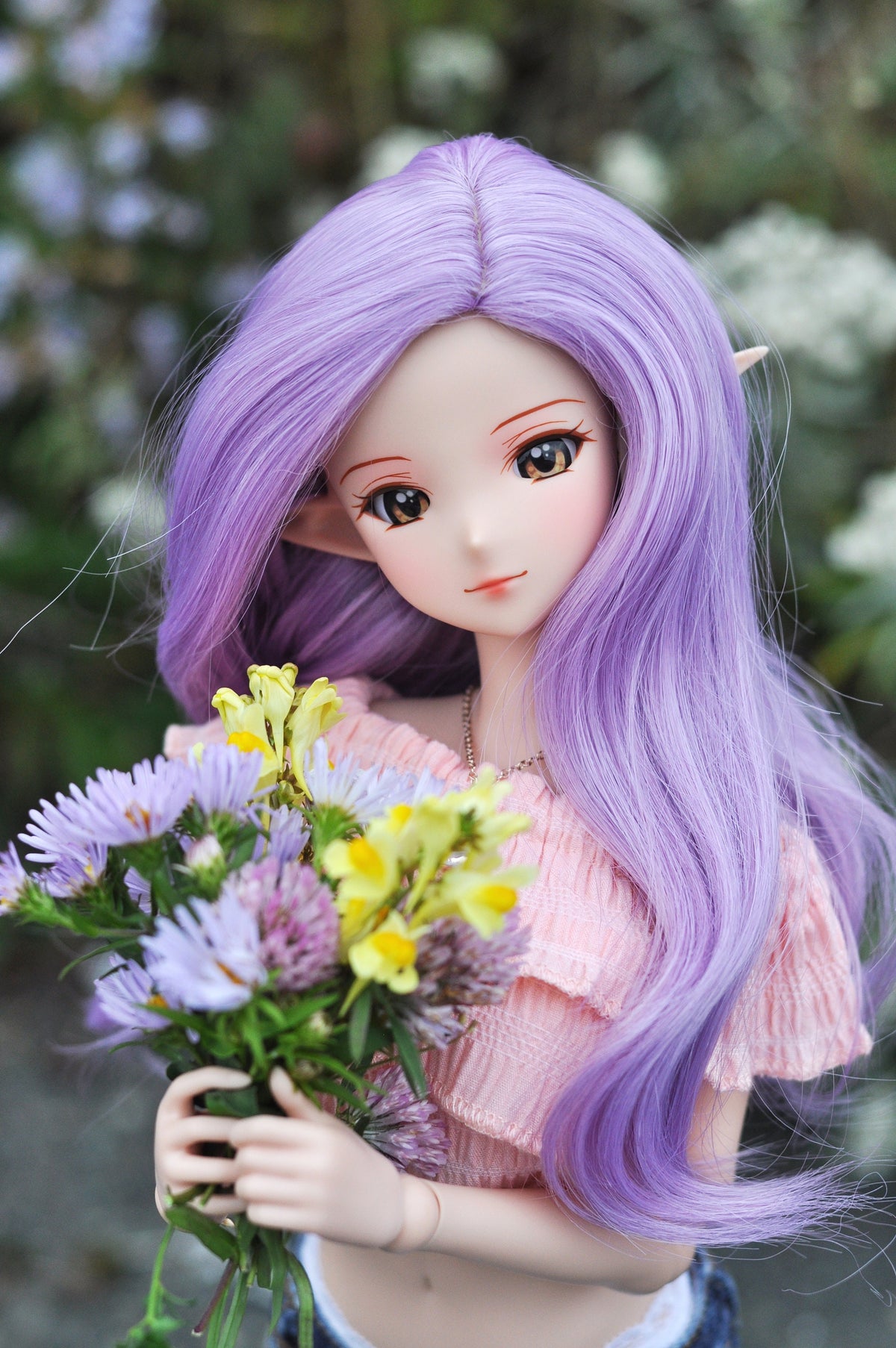 Magical Magenta wig for Smart Doll