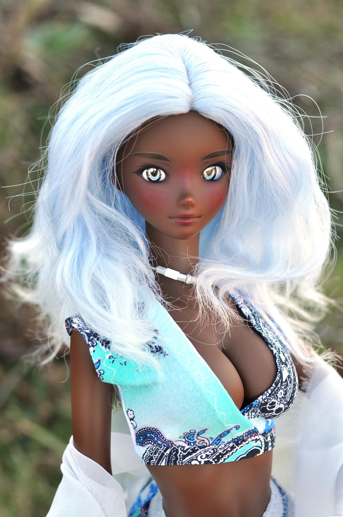 Blue Orchid wig for Smart Doll