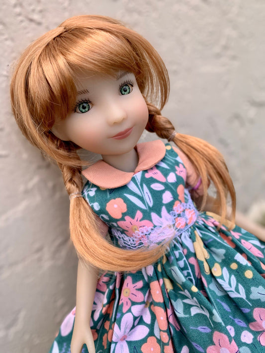 Custom WIG for 13" Dianna Effner Little Darling head size 7-8" siblings, Ellowyne, My Meadow Avery, Mini Pal Maru, Liz Frost  "Stretch Cap"