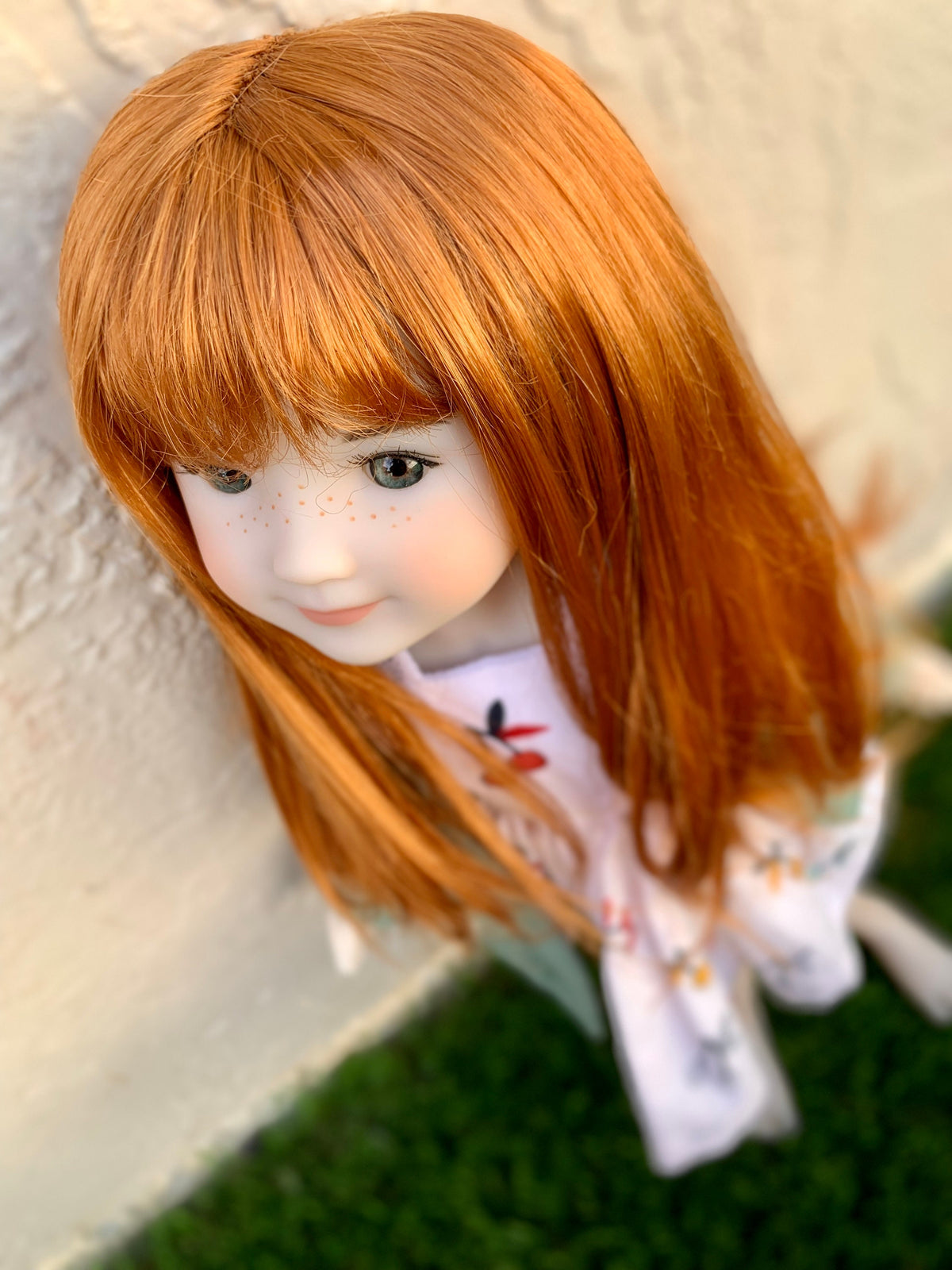 Custom doll Wig Exclusive Vegan Mohair-fits 9-10" head size Kaye Wiggs,WW, RRFF, Meadowdolls  , bjd, "Loose  Fit" Zazou Dolls