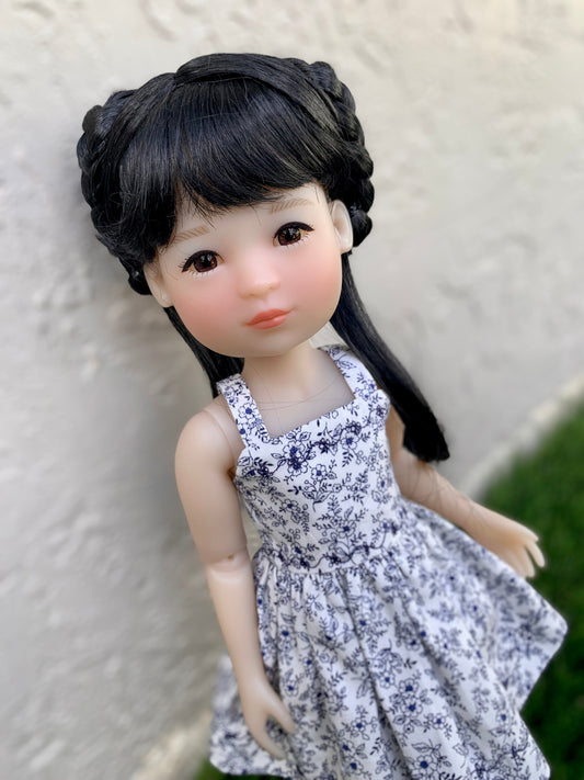 Custom WIG for 13" Dianna Effner Little Darling head size 7-8" siblings, Ellowyne, My Meadow Avery, Liz Frost  "Stretch Cap"