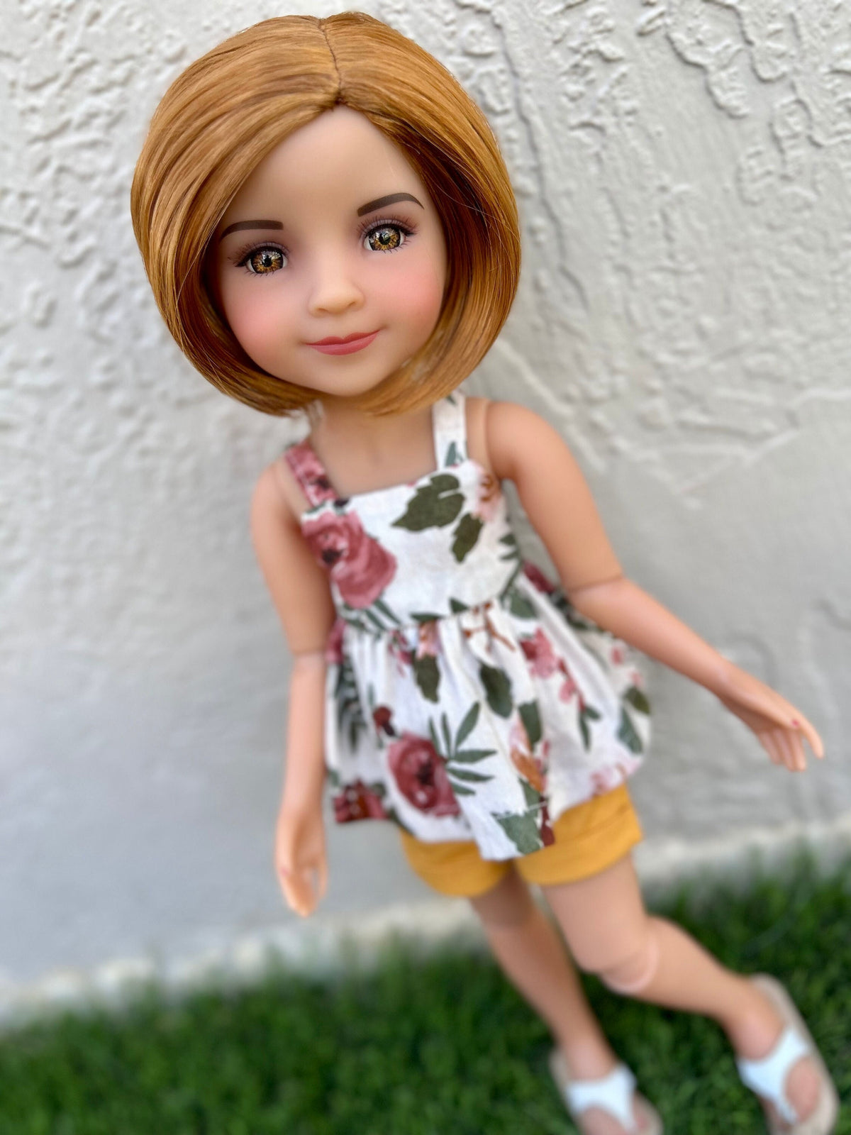 Custom doll WIG Exclusive Vegan Mohair-fits 8-9" head size Kaye Wiggs, RRFF, Meadowdolls Dumplings , bjd, "Stretch Fit" Bob Zazou Dolls