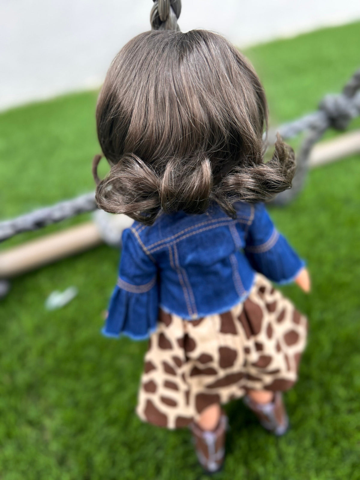 Zazou Custom doll WIG Exclusive Vegan Mohair-fits 9-10" head size Kaye Wiggs, RRFF, Wellie Dolls, bjd, "Loose Fit"