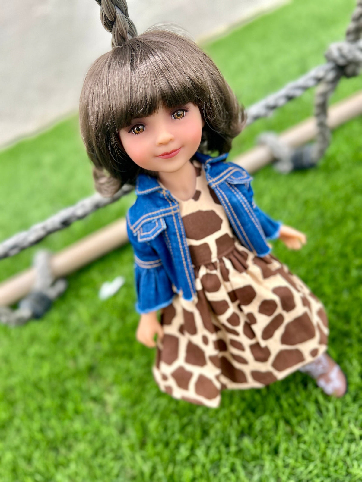 Zazou Custom doll WIG Exclusive Vegan Mohair-fits 9-10" head size Kaye Wiggs, RRFF, Wellie Dolls, bjd, "Loose Fit"