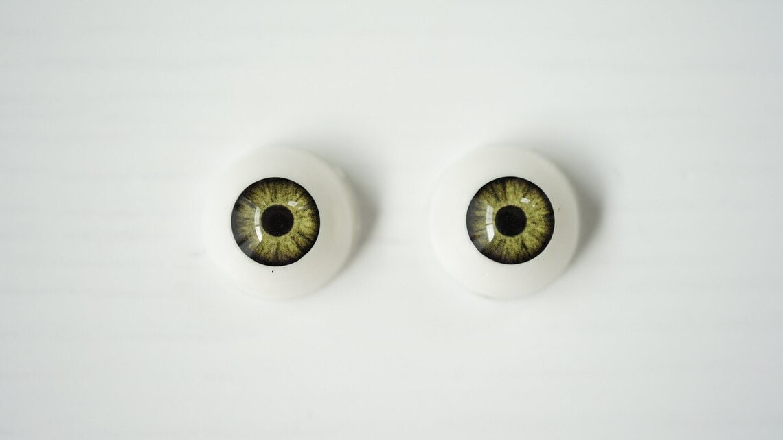 Natural Eyes for Ruby Red Fashion, realistic doll eyes, doll eyes replacement, 14mm Fit RRFF, BJD, reborn Free Tutorial/ no cutting Zazou