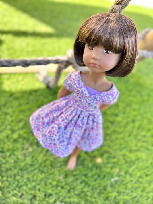 Zazou Custom doll WIG Exclusive Vegan Mohair-fits 9-10" head size Kaye Wiggs, RRFF, Wellie Dolls, bjd, "Loose Fit" Zazou Dolls