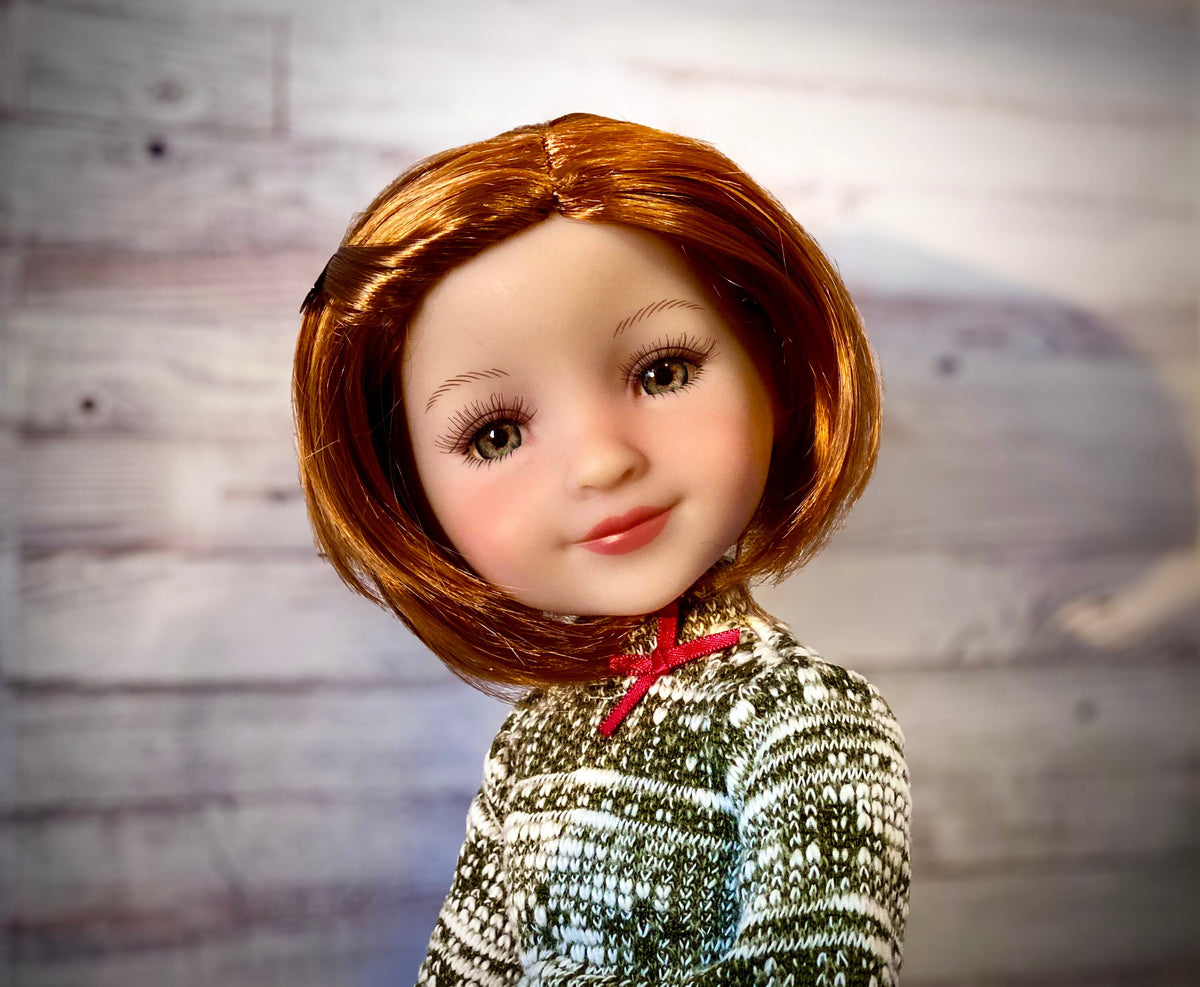 Custom doll WIG Exclusive Vegan Mohair-fits 8-9" head size Kaye Wiggs, RRFF, Meadowdolls Dumplings , bjd, "Stretch Fit" Bob Zazou Dolls