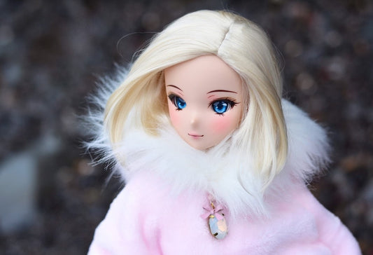 PREORDER zazou Dolls Custom doll Wig for Smart Dolls - Tangle Resistant- 8.5" head of Bjd, SD, Dollfie dolls Vegan Mohair Asymmetrical bob