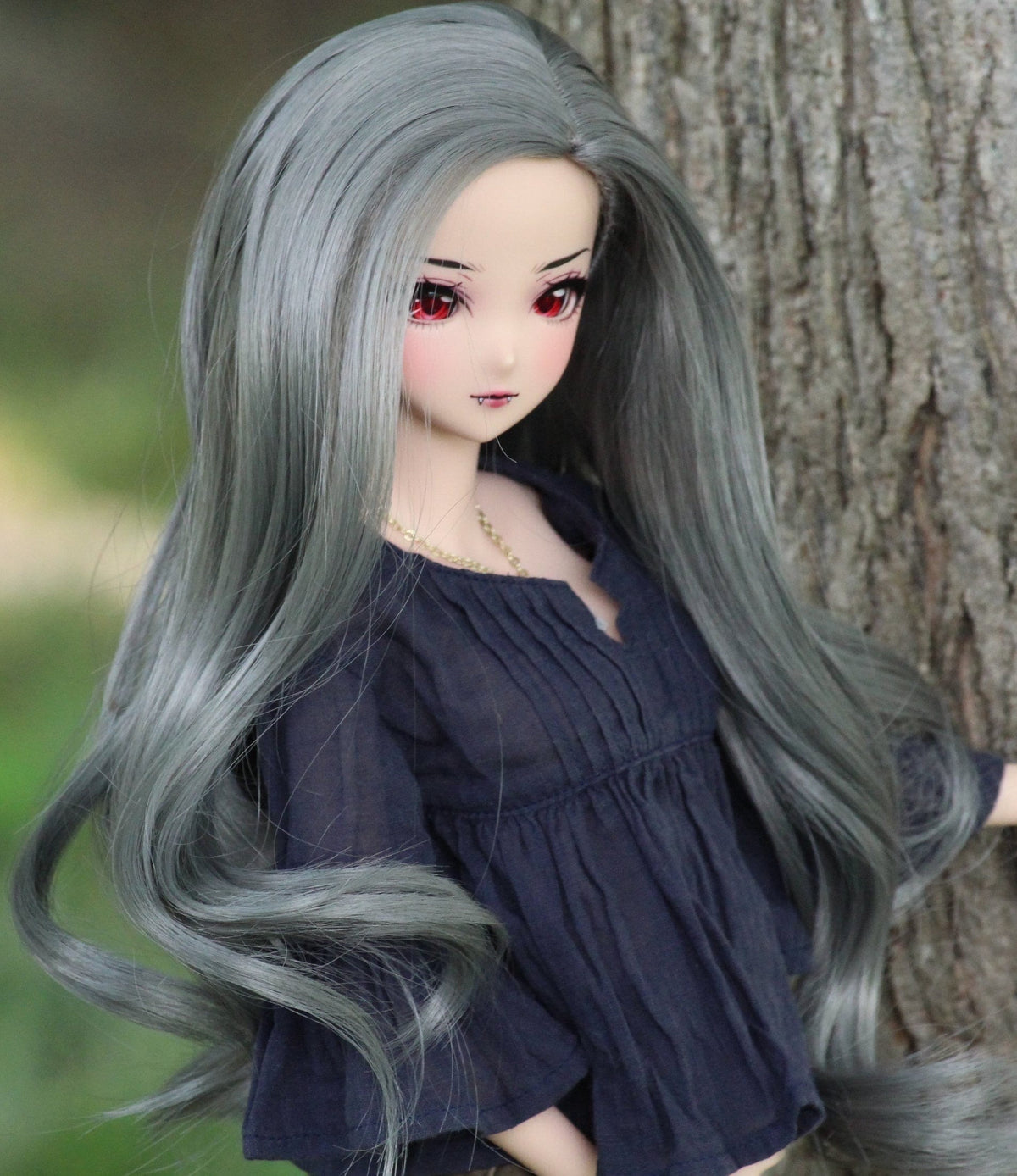 Custom doll Wig for Smart Dolls- "Tan Caps" 8-9" head size of Bjd, SD, Dollfie Dream dolls Grey Zazou Dolls "Loose fit" Cap required