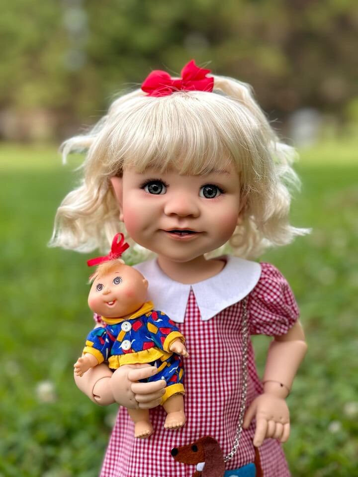 Custom doll WIG for meadowdolls -Vegan Mohair - fits 10-11" head size of dolls such as American doll  meadowdolls Zazou Dolls