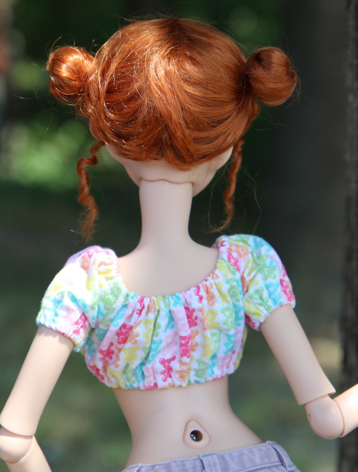 PREORDER Zazou Dolls Custom doll Wig for Smart Dolls - Tangle Resistant- 8.5" head size of Bjd, SD, Dollfie Dream dolls Vegan Mohair Buns