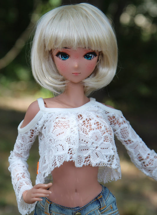 PREORDER Zazou Dolls Custom doll Wig for Smart Dolls - Tangle Resistant- 8.5" head size of Bjd, SD, Dollfie Dream dolls Vegan Mohair