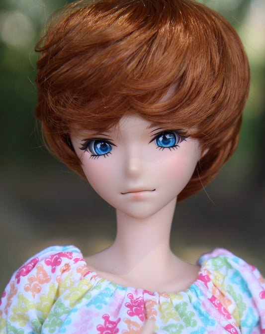 Zazou Dolls Custom doll Wig for Smart Dolls - Tangle Resistant- 8.5" head size of Bjd, SD, Dollfie Dream dolls Vegan Mohair BOY
