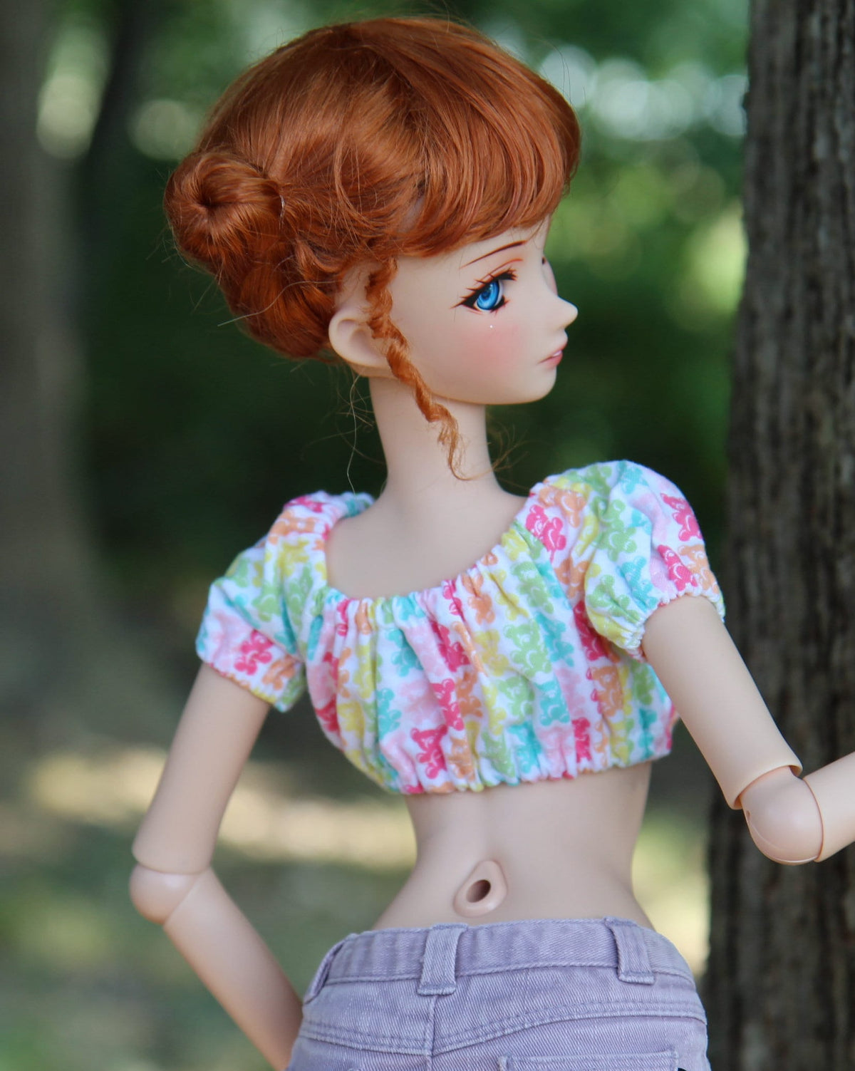 PREORDER Zazou Dolls Custom doll Wig for Smart Dolls - Tangle Resistant- 8.5" head size of Bjd, SD, Dollfie Dream dolls Vegan Mohair Buns