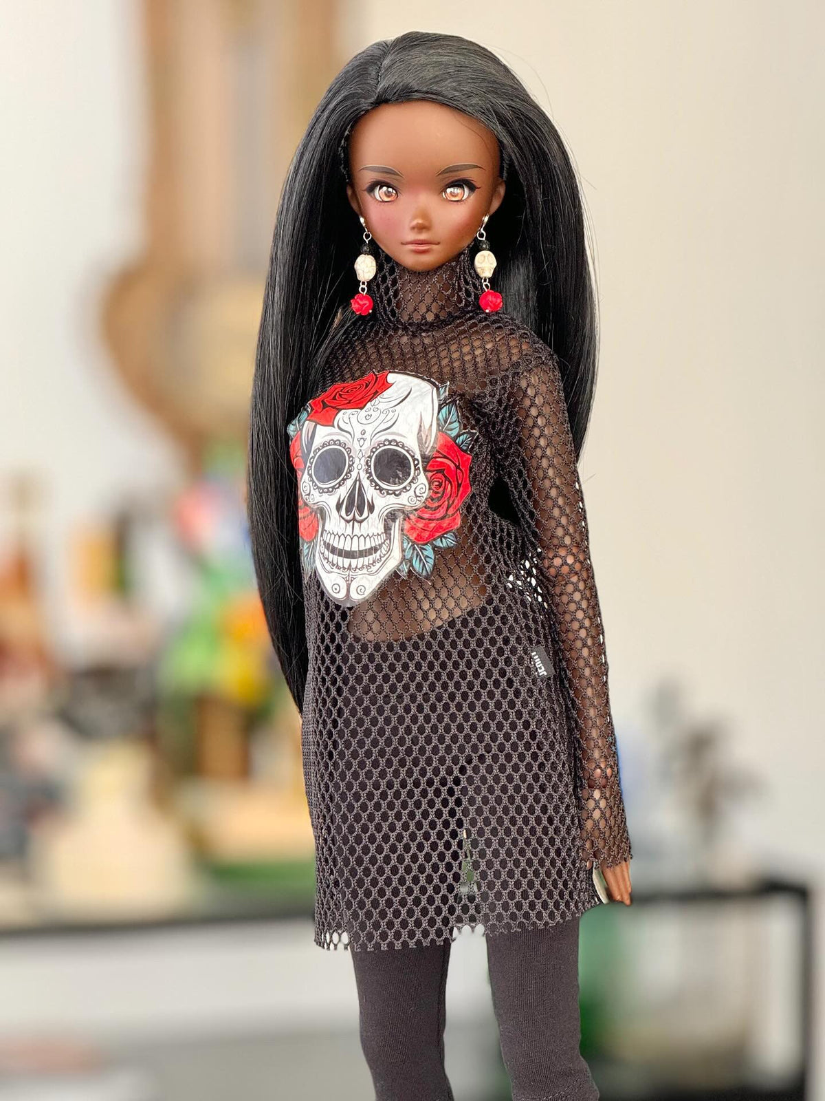 Black Abyss wig for Smart Doll