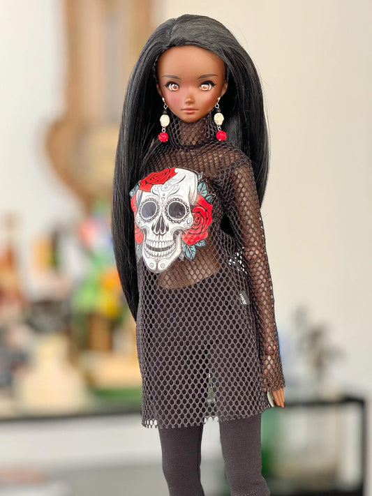 Black Abyss wig for Smart Doll