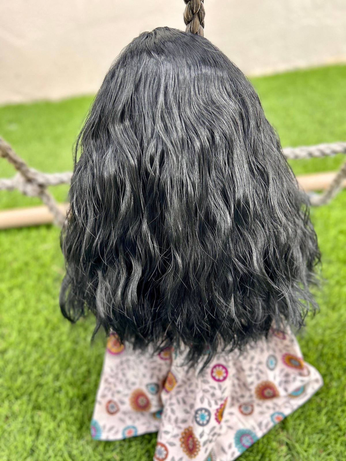 Zazou  Custom doll wig for 18" American Dolls - Heat Safe - Tangle Resistant - fits 11" head size of 18" dolls OG Gotz Beach Waves