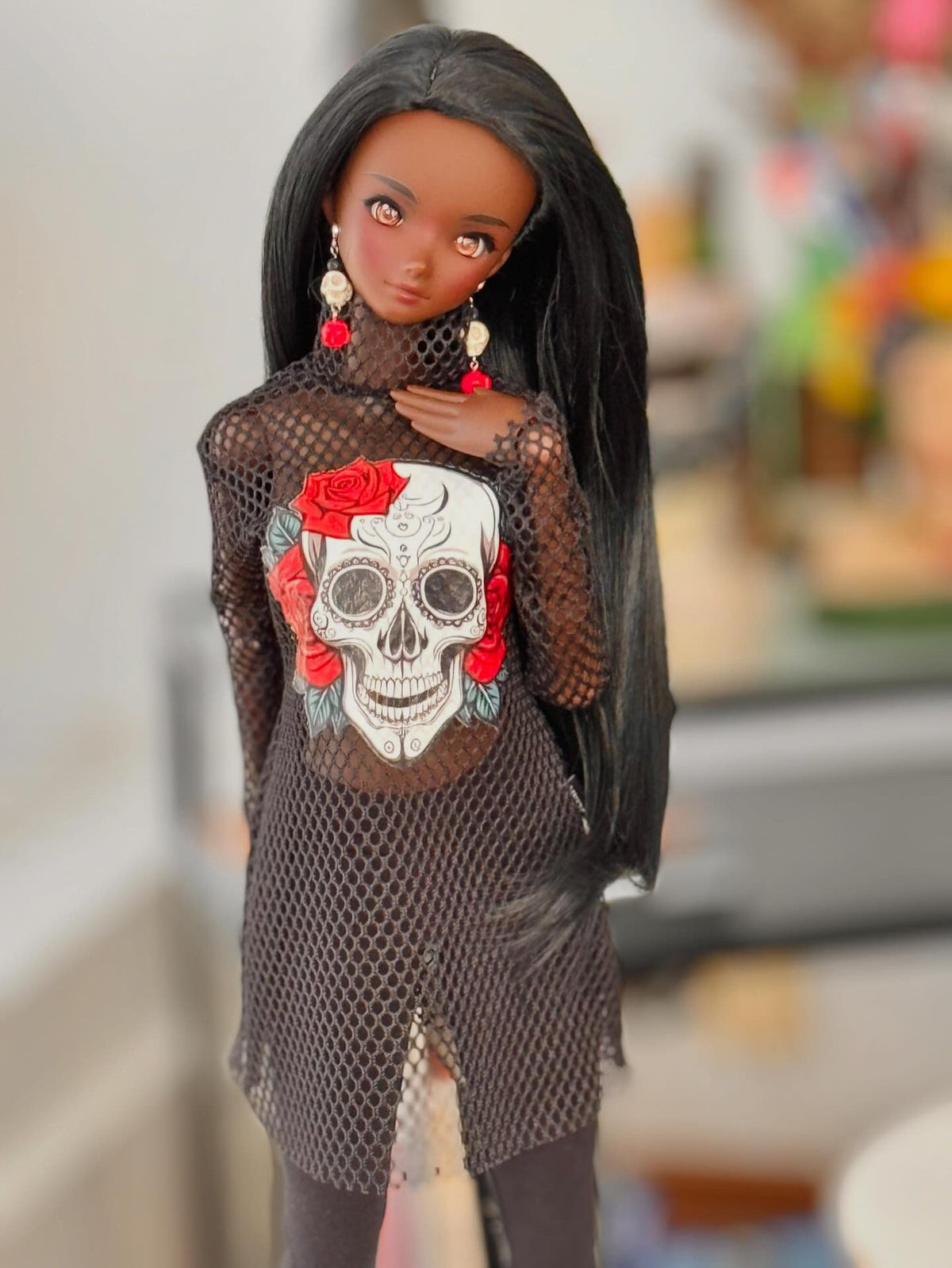 Black Abyss wig for Smart Doll