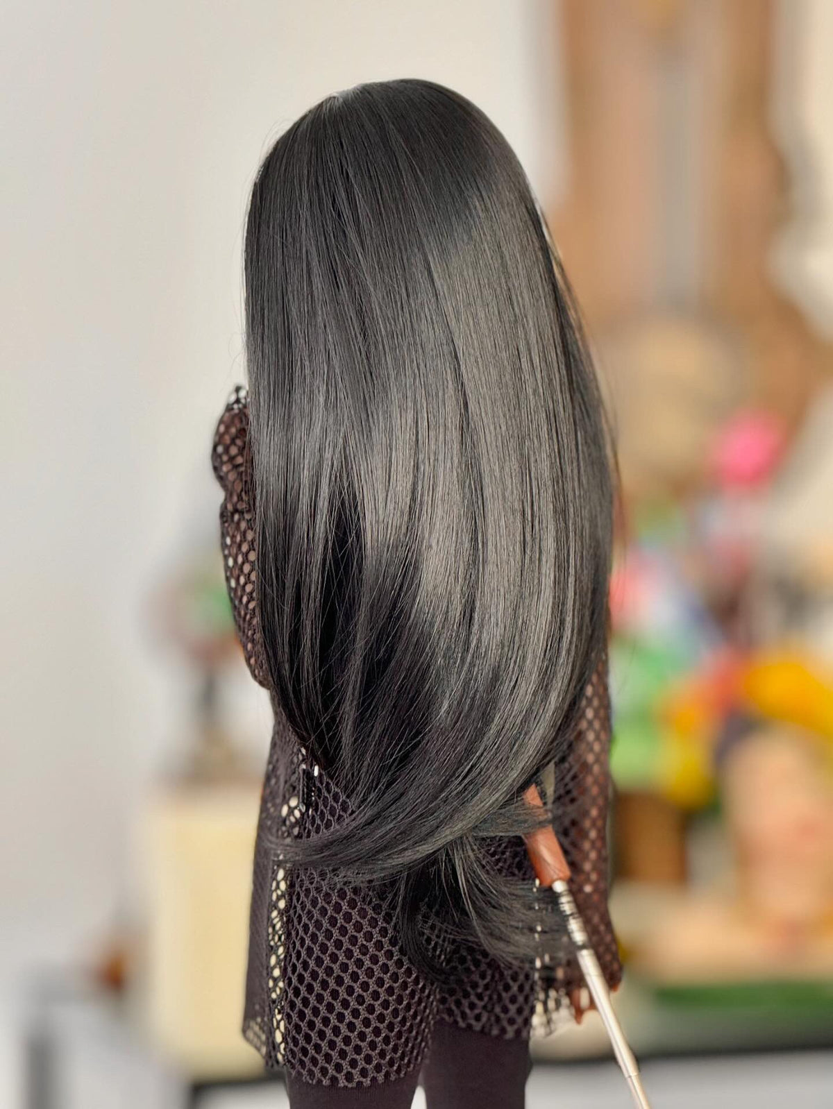 Black Abyss wig for Smart Doll