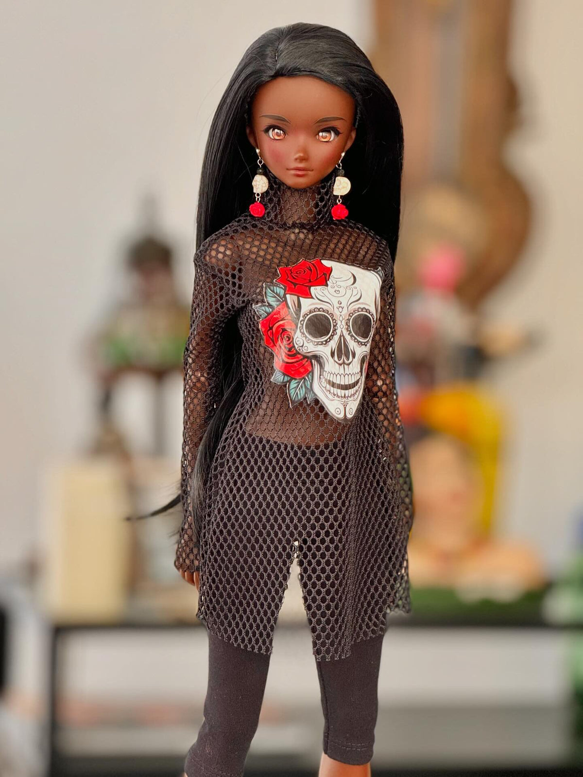 Black Abyss wig for Smart Doll
