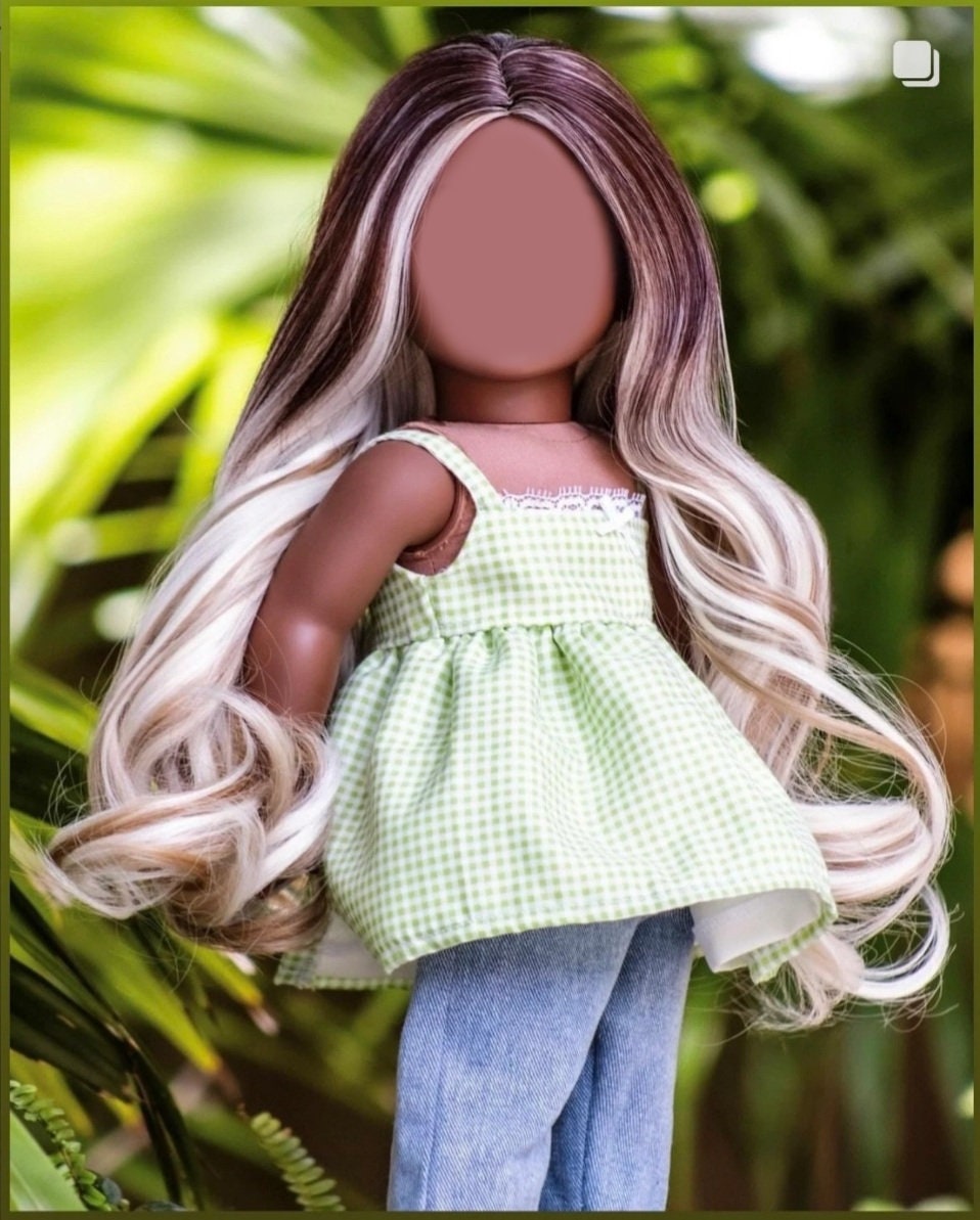 Custom 18 Inch doll Wig | Zazou Dolls | 10-11 Head Size |Made to Fit 18’’ American  Dolls OG Blythe Doll Gotz Madame