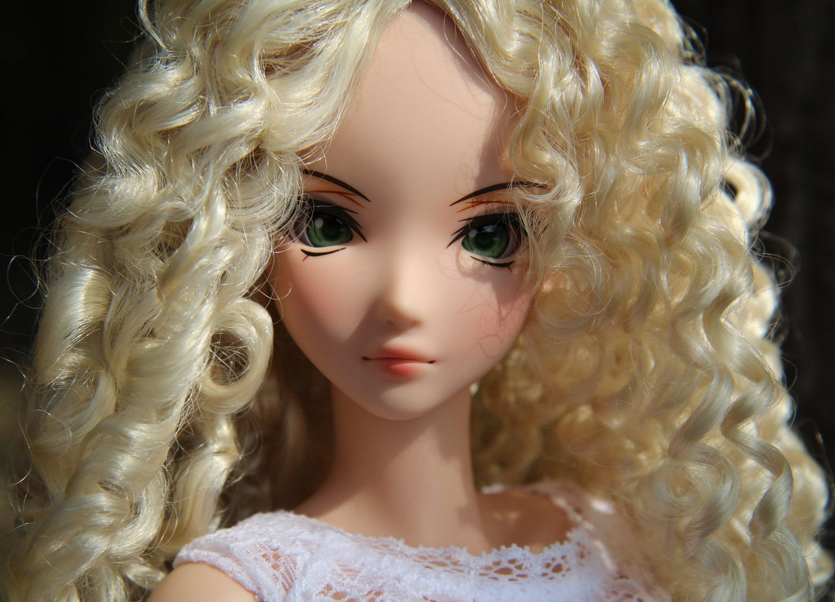 PREORDER Zazou Dolls Custom doll Wig for Smart Dolls - Tangle Resistant- 8" head size of Bjd, SD, Blonde Curls