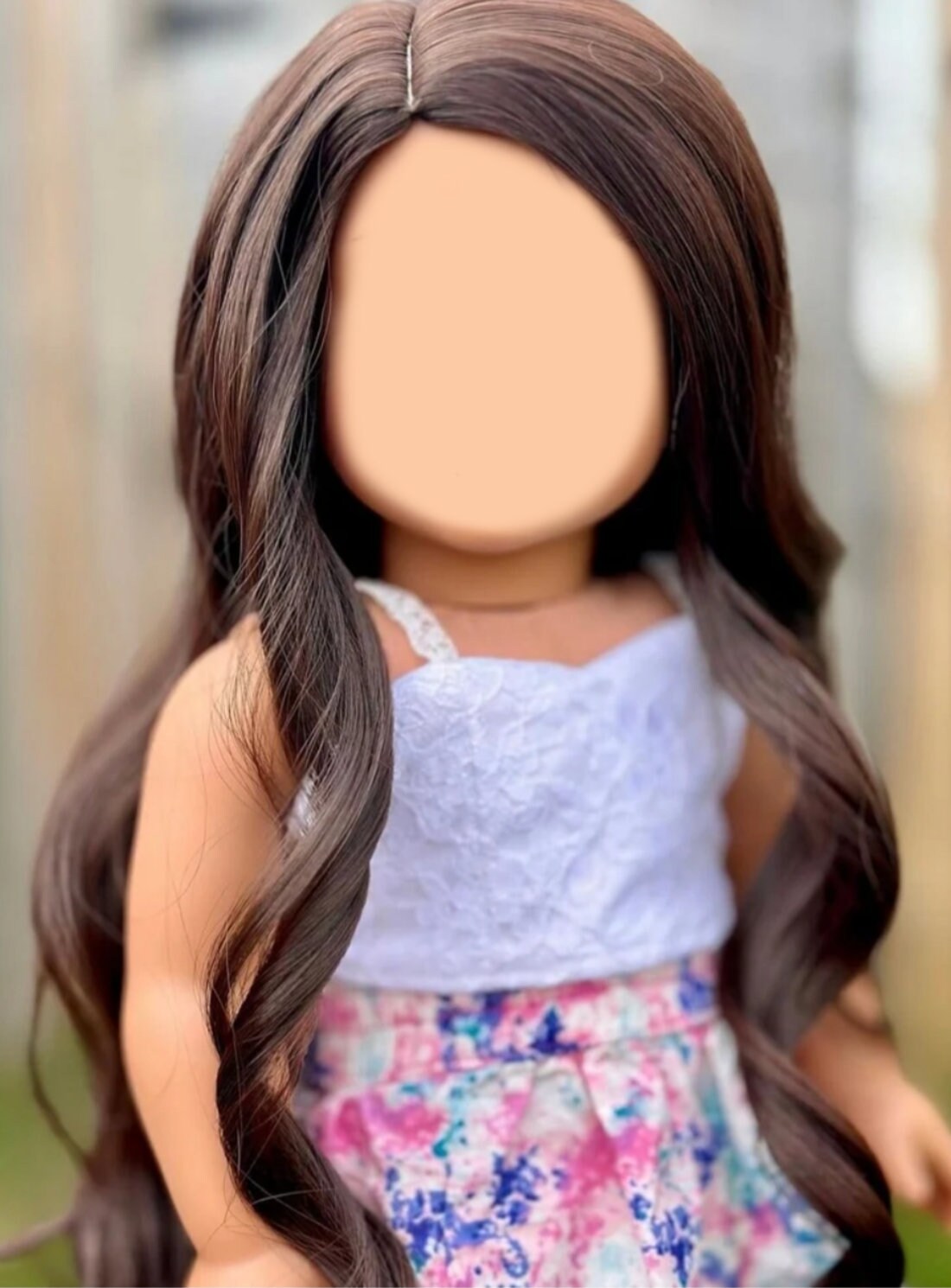 PREORDER Zazou Dolls Custom 18 Inch doll Wig | Tangle Resistant | 11" Head Size | Made to Fit 18’’ AG Dolls OG Doll Gotz Madame Alexander
