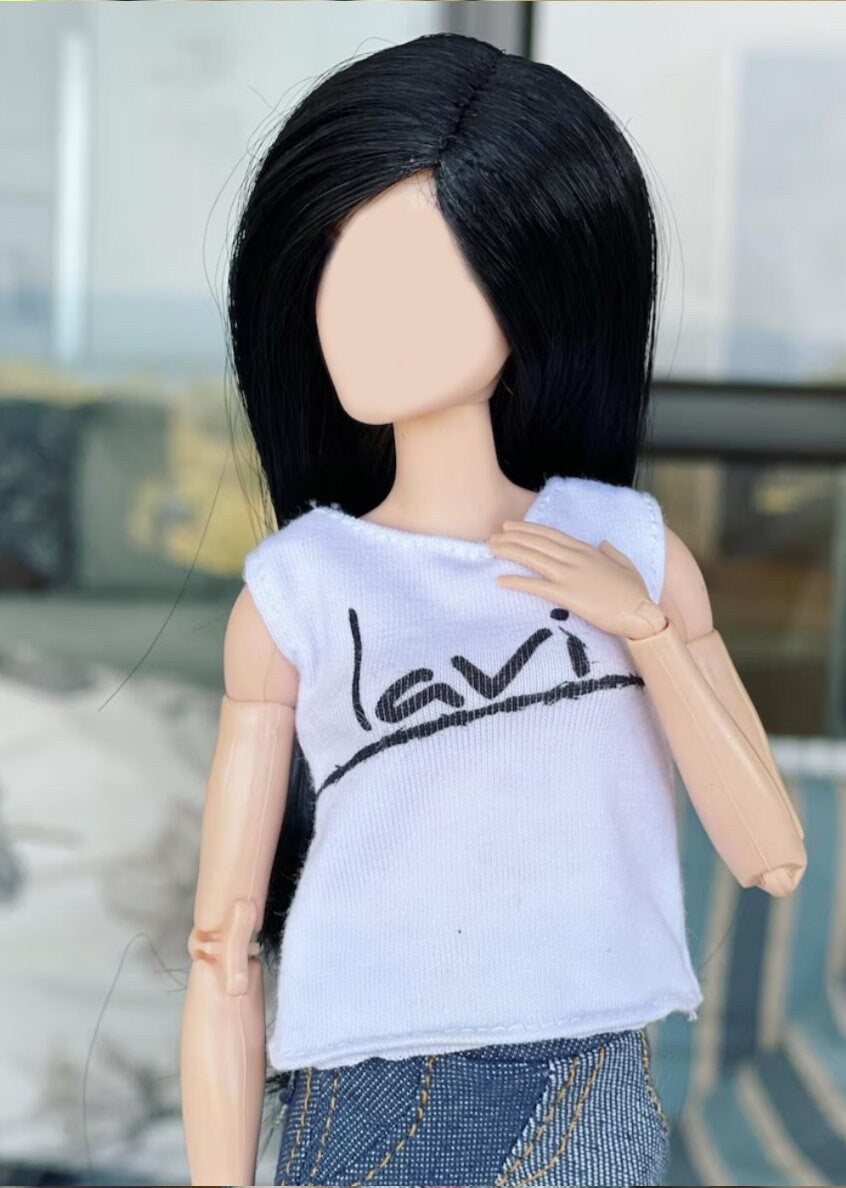 Tricorn Black wig for 1/6 fashion doll