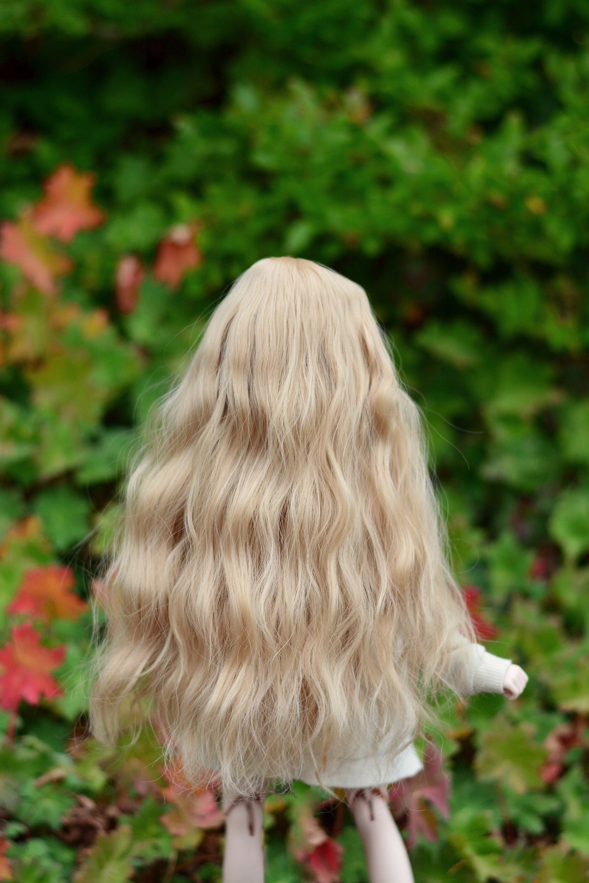 Zazou Custom doll WIG for Smart Dolls- Heat Safe - Tangle Resistant- 8.5" head size of BJD, SD, Dollfie Dream dolls Beach waves