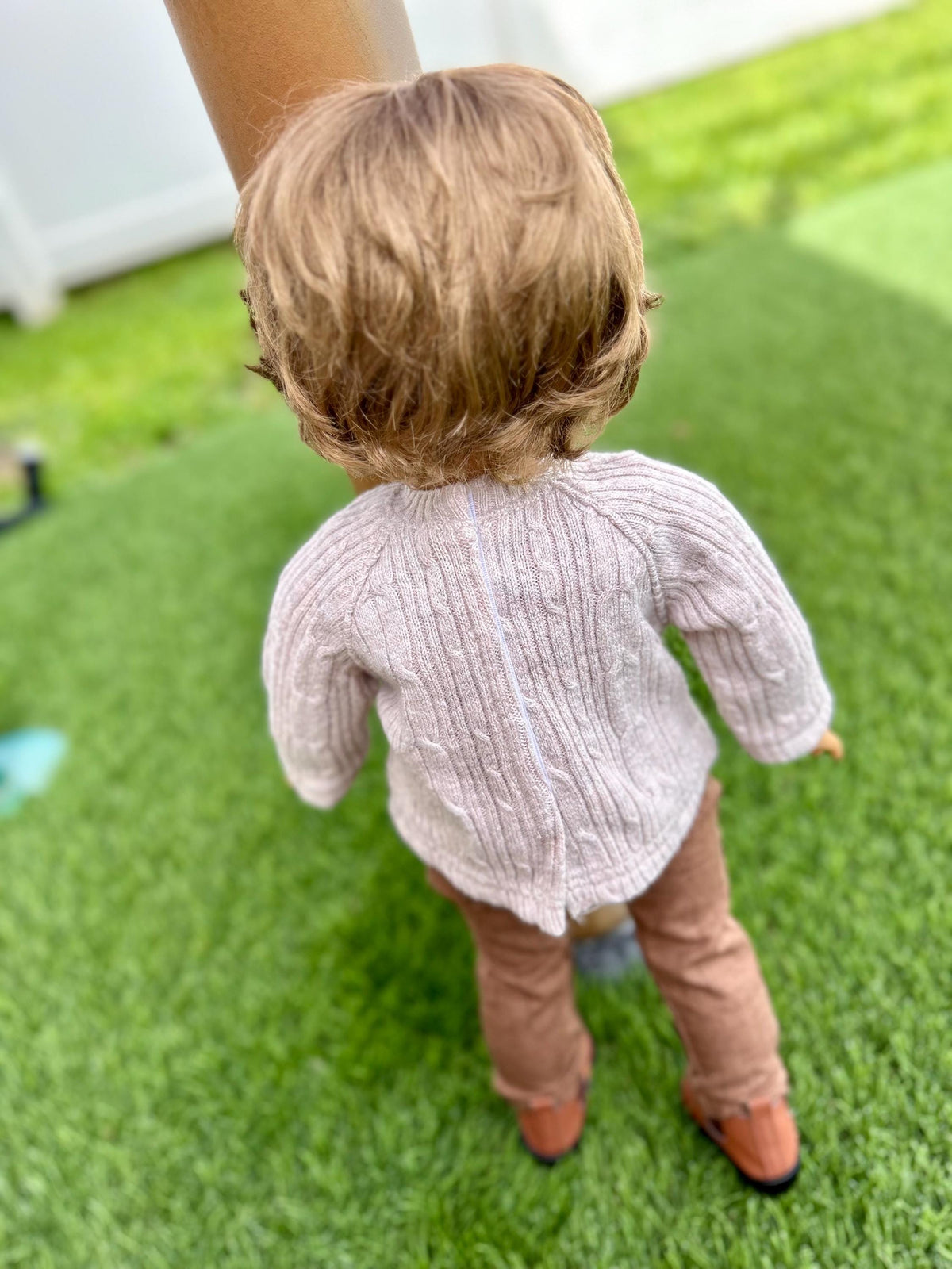 Zazou Custom 18 Inch doll Modacrylic Mohair Wig | 10-11 Head Size "Stretch Cap" | Made to Fit 18’’ American Girl Doll OG Meadowdolls BOY