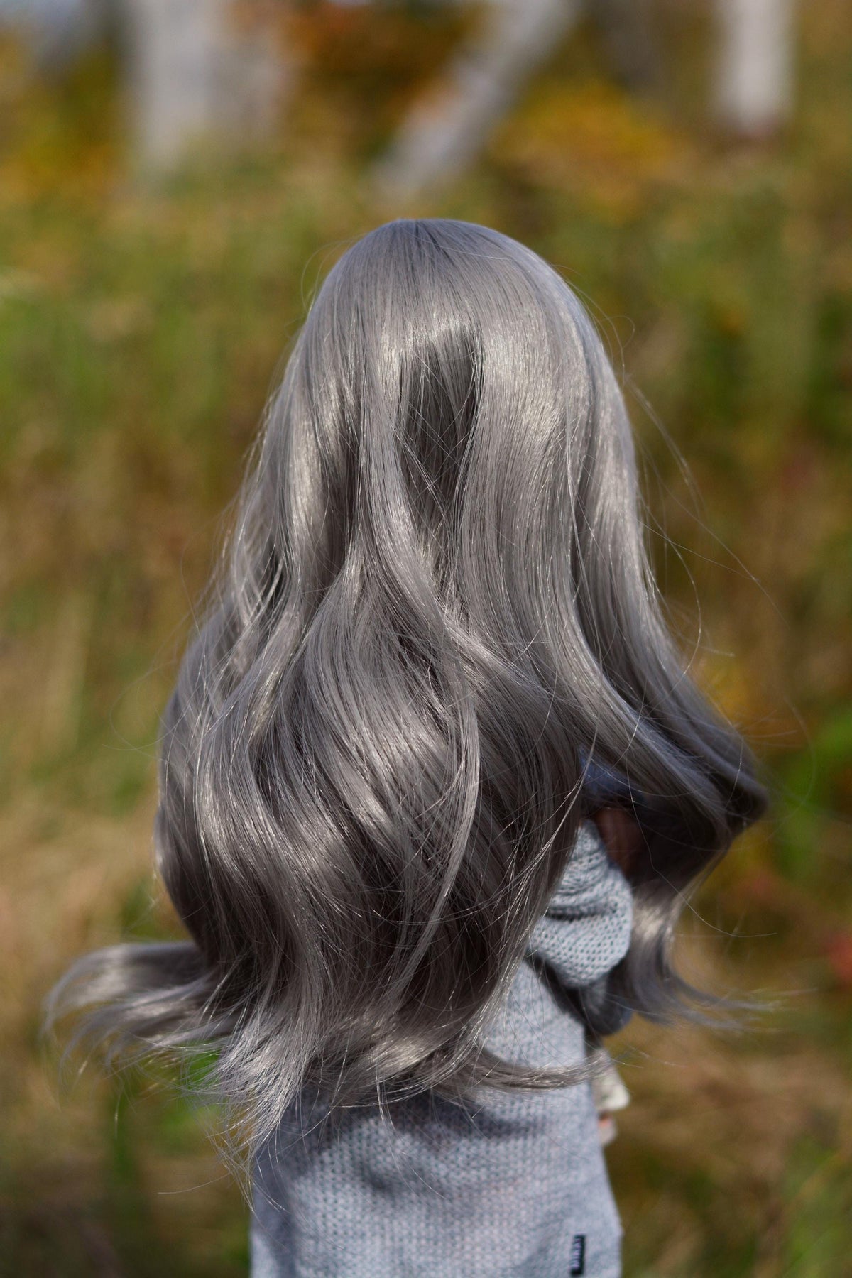 Custom doll Wig for Smart Dolls- "Tan Caps" 8-9" head size of Bjd, SD, Dollfie Dream dolls Grey Zazou Dolls "Loose fit" Cap required