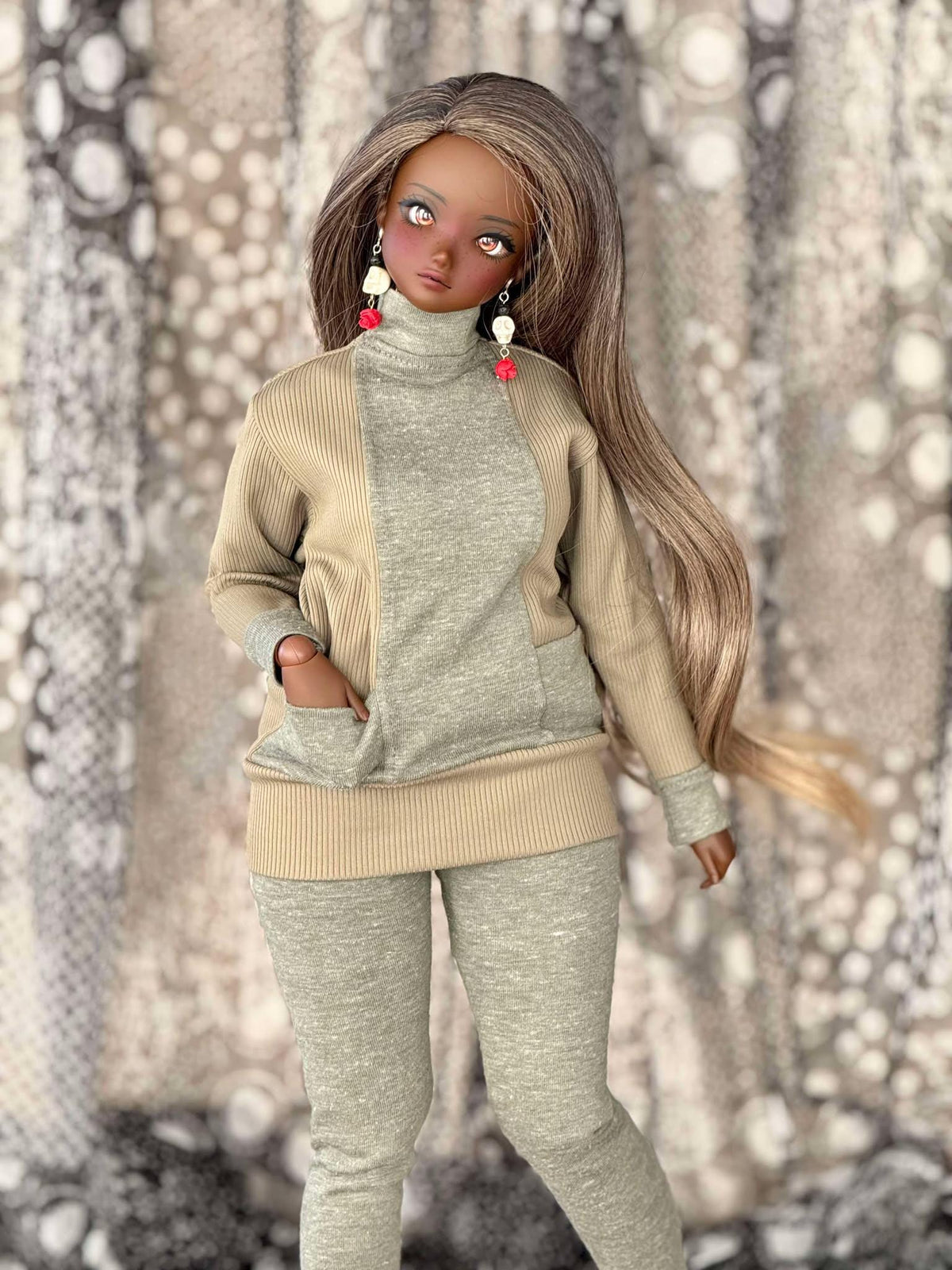 Custom doll Wig for Smart Dolls- Heat Safe - Tangle Resistant- 8.5" head size of Bjd, SD, Dollfie Dream dolls Ombre
