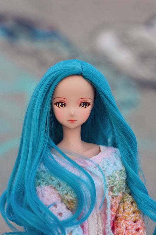 Custom doll Wig for Smart Dolls- "Tan Caps" 8-9" head size of Bjd, SD, Dollfie Dream dolls Legion curls Zazou Dolls "Loose fit" Cap required
