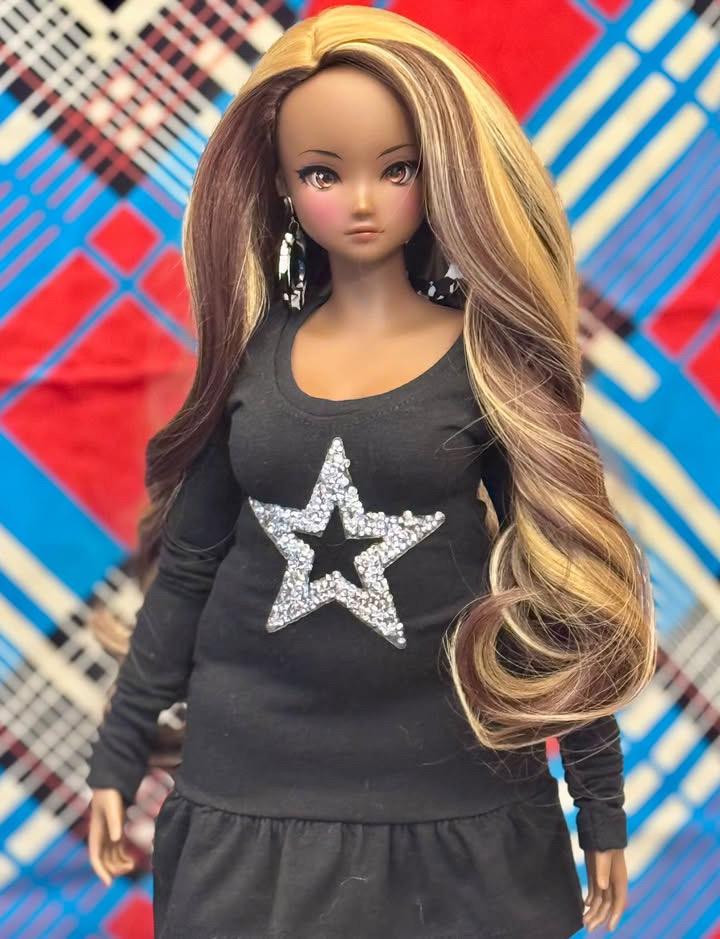 Samoa Swirl wig for Smart Doll