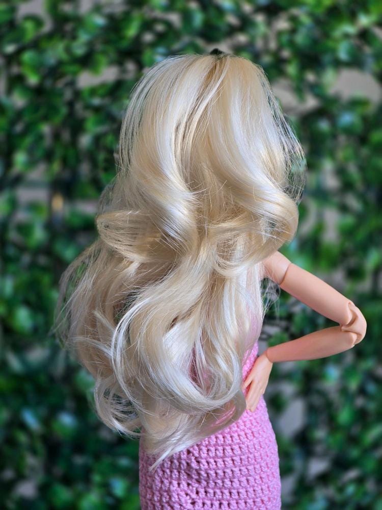 Alba wig for 1/6 fashion doll