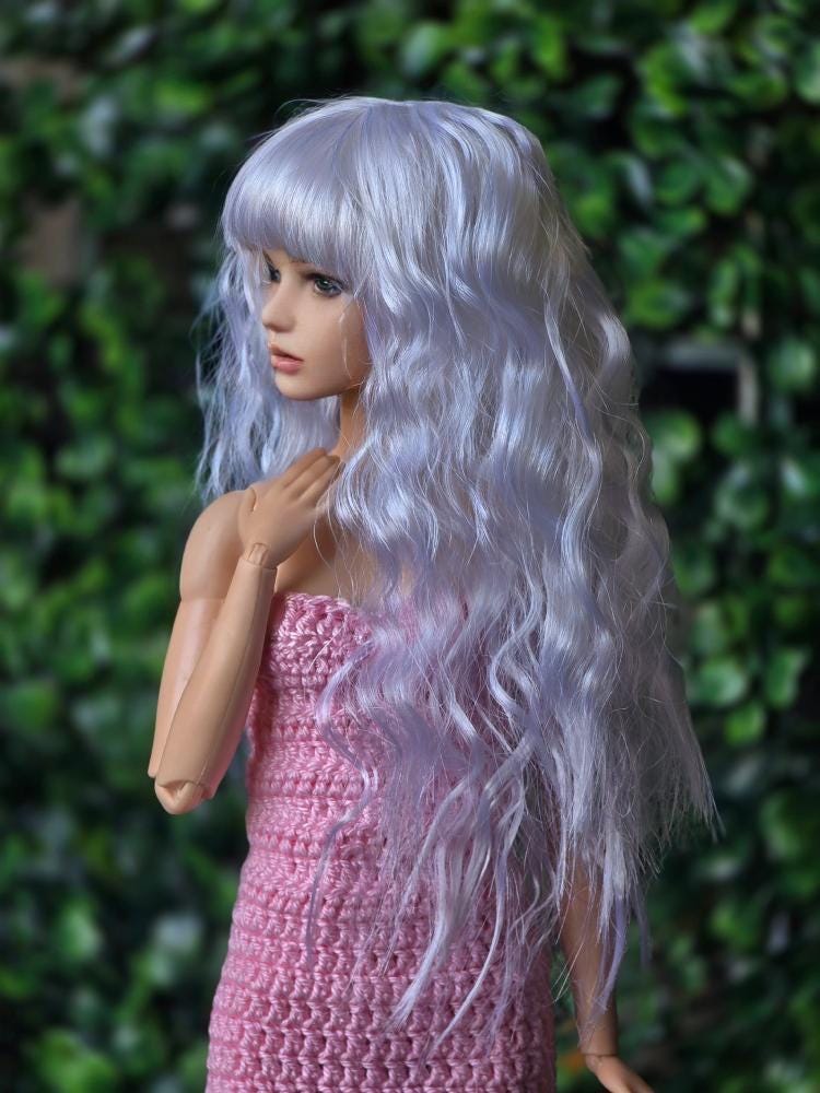 Snowy Day wig for 1/6 fashion doll