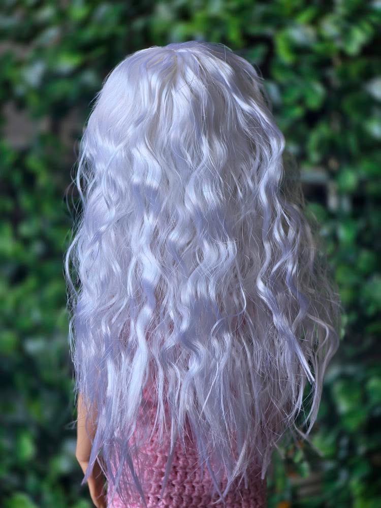 Snowy Day wig for 1/6 fashion doll