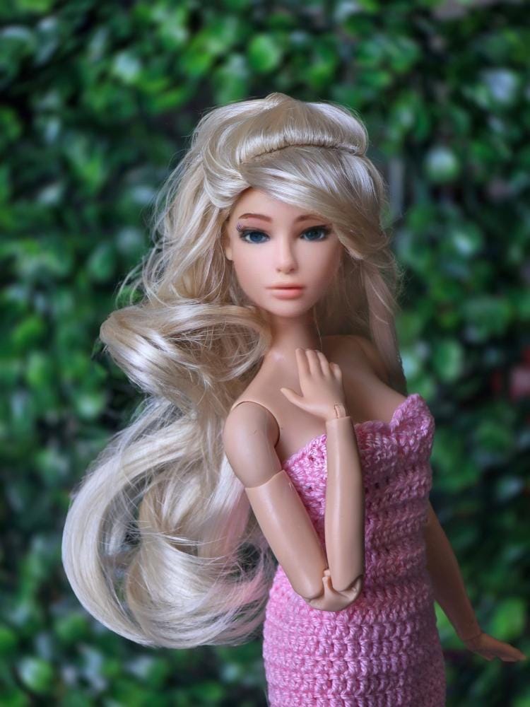 Alba wig for 1/6 fashion doll