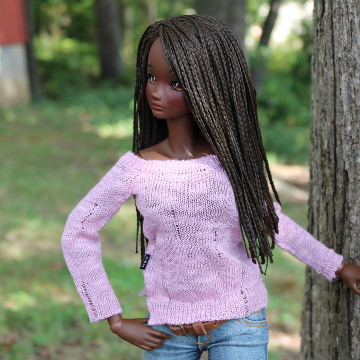 PREORDER Custom doll WIG for Smart Dolls- Heat Safe - Tangle Resistant- 8.5" head size of Bjd, Sd, Dollfie Dream Micro Braids Zazou Dolls