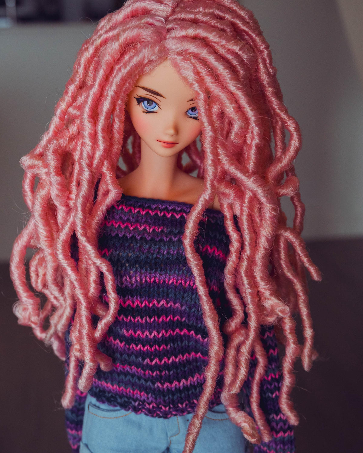 Strawberry Moon wig for Smart Doll