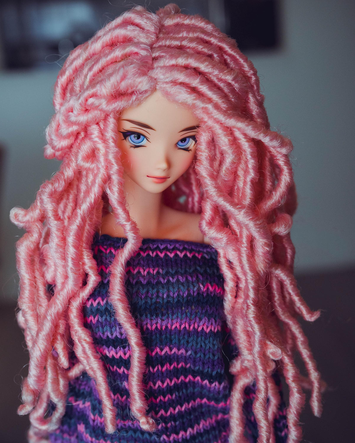 Strawberry Moon wig for Smart Doll