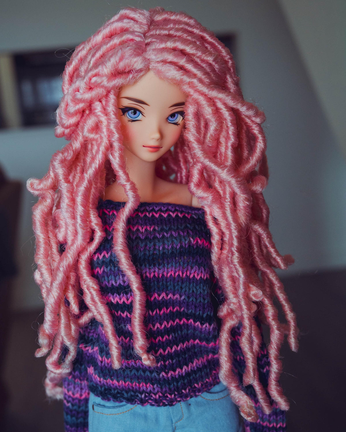 Strawberry Moon wig for Smart Doll
