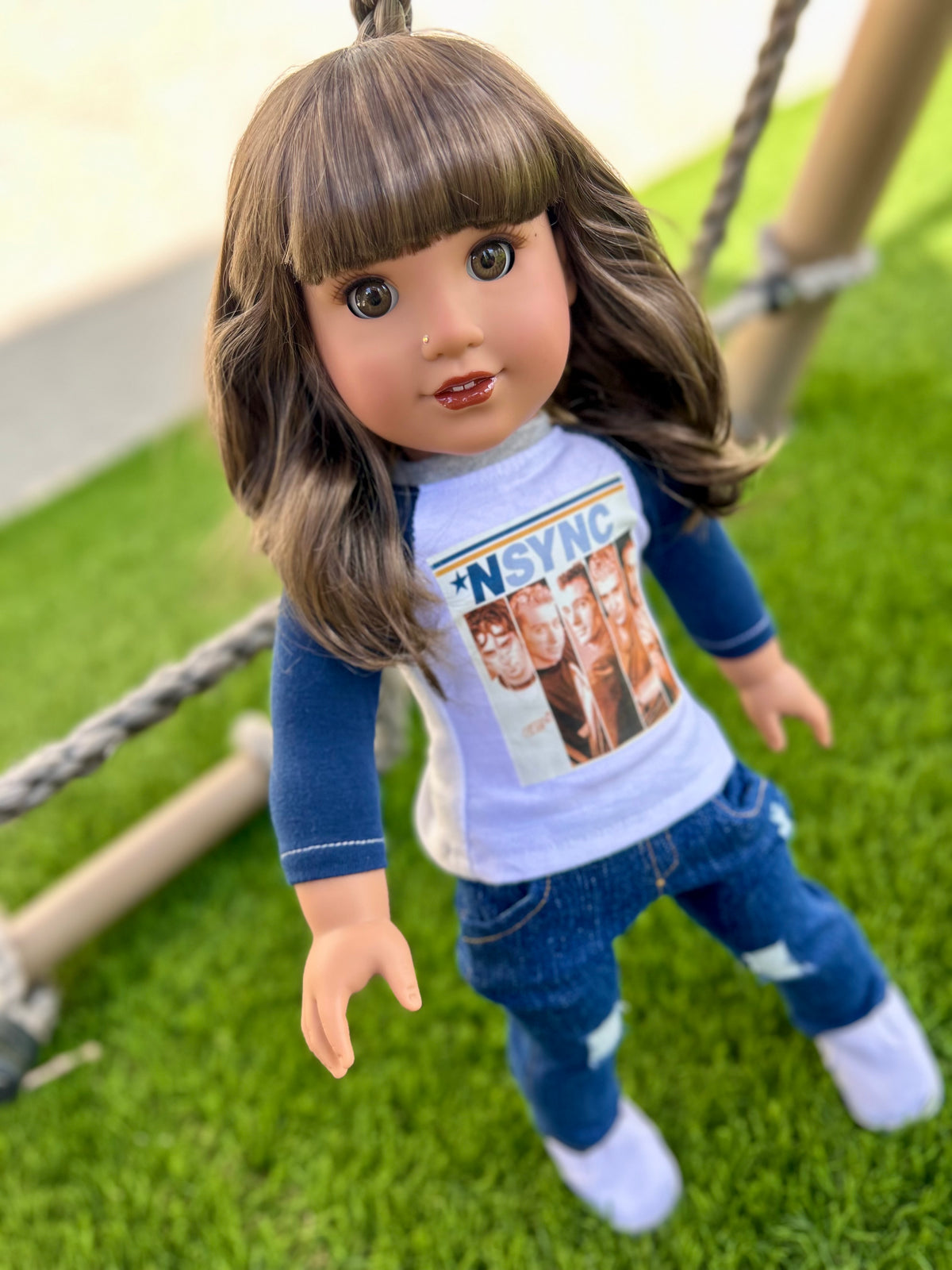 American Girl Doll  Custom 18 Inch doll Vegan Mohair Wig | 10-11 Head Size "Stretch Cap" | Made to Fit 18’’ American Girl Doll OG Meadowdolls braids (Copy) (Copy) (Copy)
